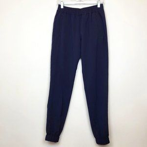 Banana Republic Navy Blue Side Zip Pocket Jogger Pants, Size 2 Tall Long, EUC